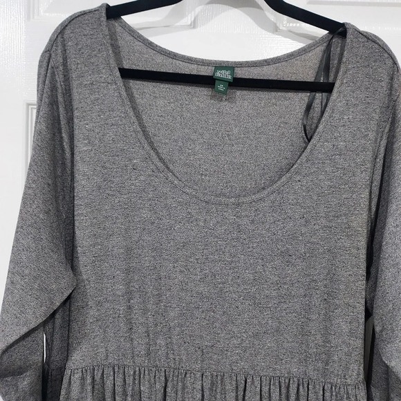 Wild Fable Gray Long Sleeve Scoop Neckline Dress in Size 2X - Picture 3 of 11